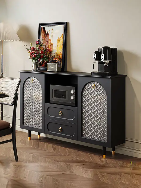 French-Inspired Mixed-Material Storage Sideboard — product image 1