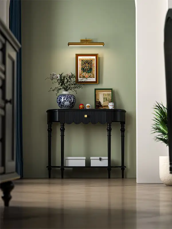 French-Inspired Solid Wood Storage Console Table — product image 2