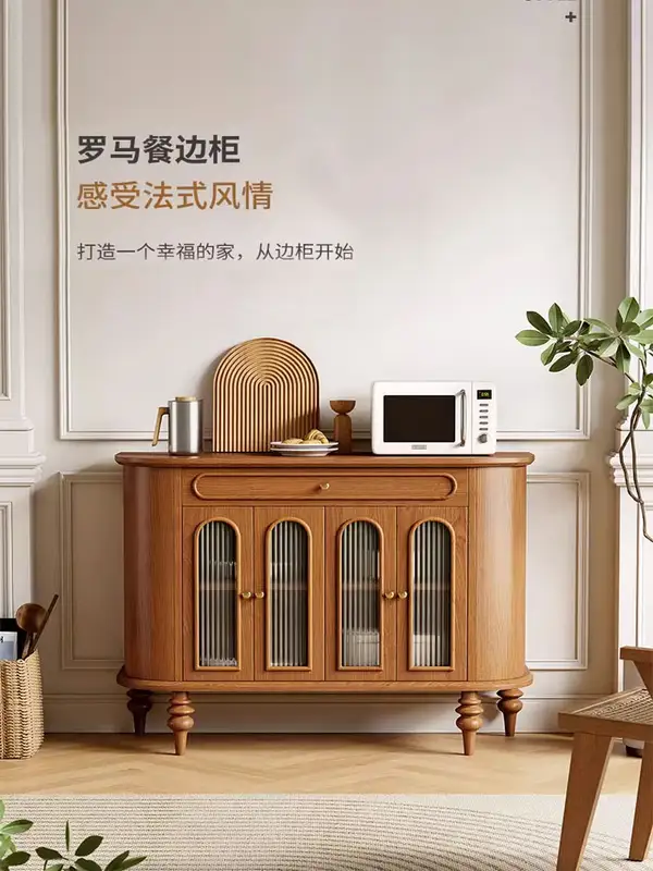French-Inspired Solid Wood Storage Sideboard — product image 1