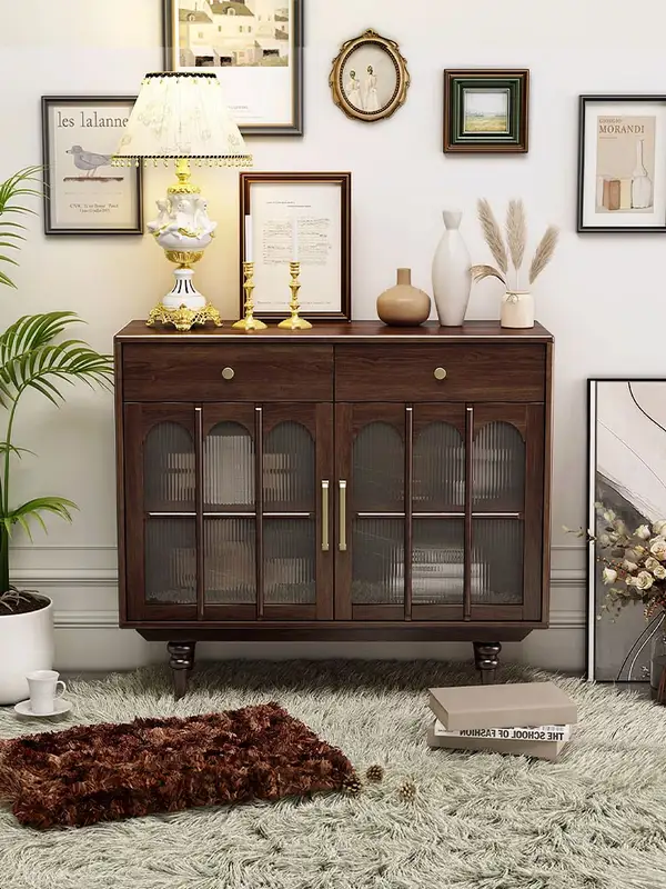 French-Inspired Solid Wood Storage Sideboard — product image 1