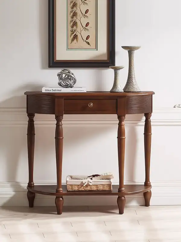 American-Style Solid Wood Console Table — product image 2