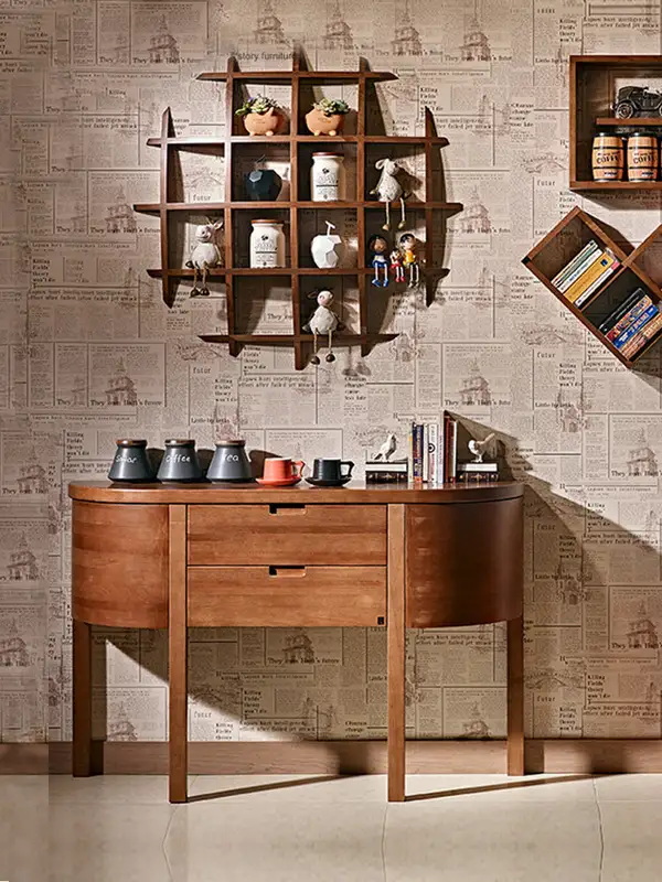 French-Inspired Solid Wood Storage Console Table — product image 2