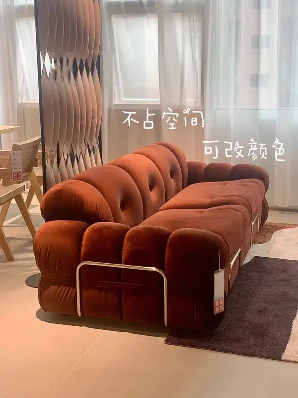 French-Inspired Mixed-Material Upholstered Sofa — product image 3