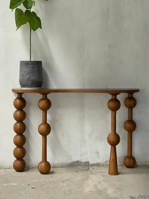 French-Inspired Solid Wood Console Table — product image 1