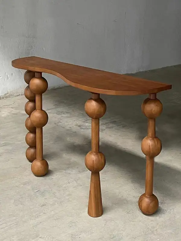 French-Inspired Solid Wood Console Table — product image 2