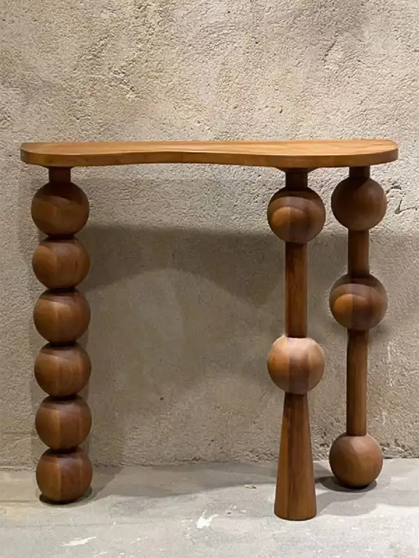 French-Inspired Solid Wood Console Table — product image 3