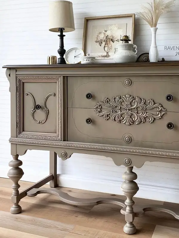 French-Inspired Solid Wood Carved Sideboard — product image 3