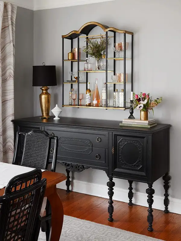 French-Inspired Solid Wood Storage Hallway Cabinet — product image 1