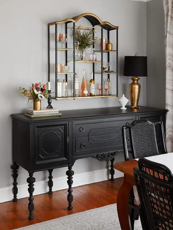 French-Inspired Solid Wood Storage Hallway Cabinet — product image 2