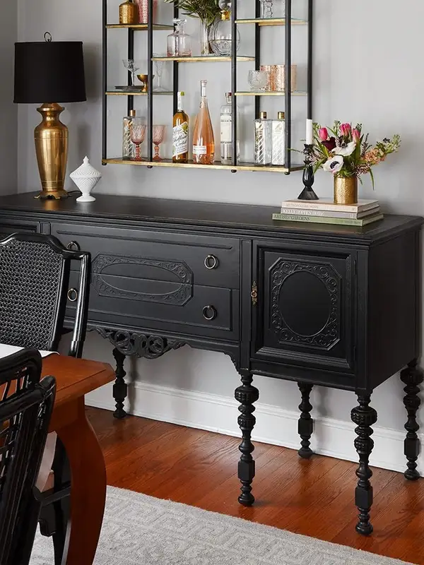 French-Inspired Solid Wood Storage Hallway Cabinet — product image 3
