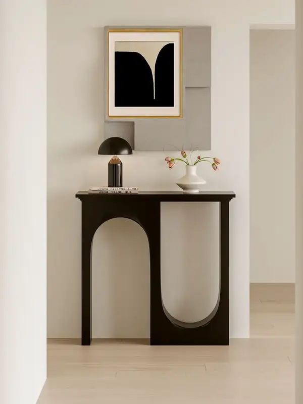 French-Inspired Mixed-Material Console Table — product image 1
