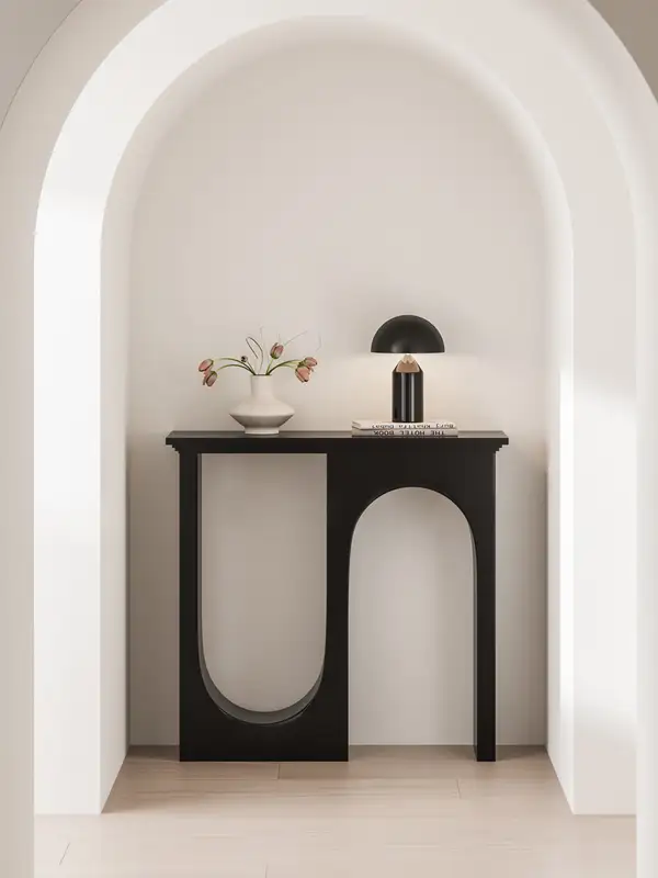 French-Inspired Mixed-Material Console Table — product image 2