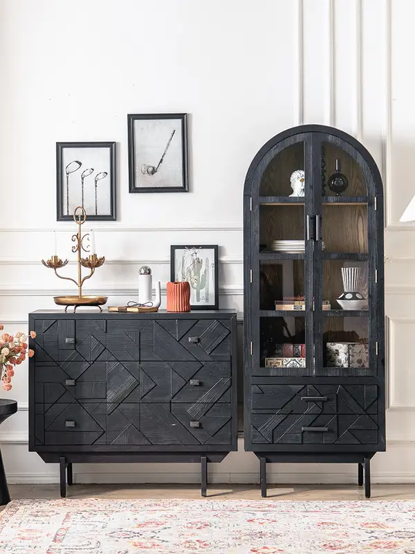 French-Inspired Solid Wood Storage Sideboard — product image 2