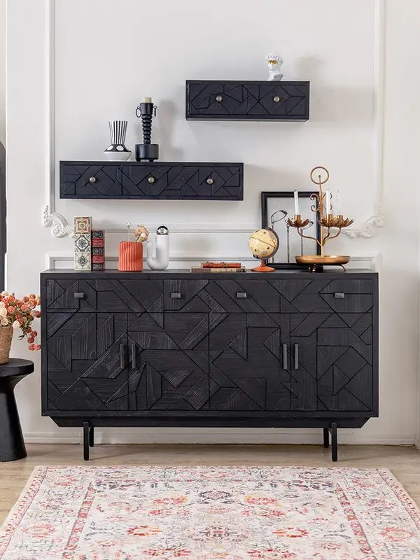 French-Inspired Solid Wood Storage Sideboard — product image 3