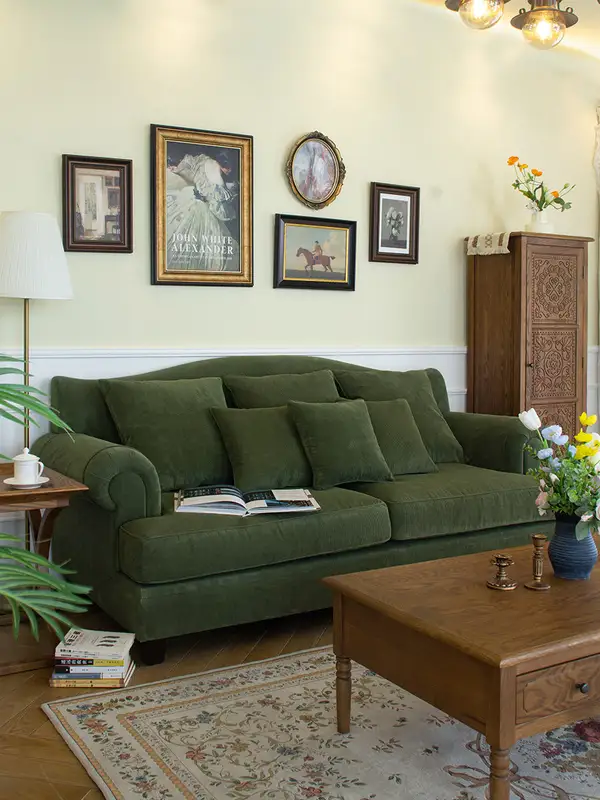French-Inspired Upholstered Sofa — product image 1
