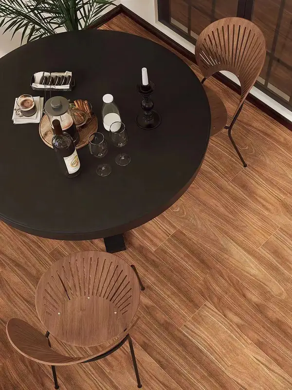 French-Inspired Solid Wood Round Dining Table — product image 2