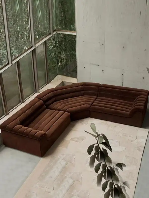 Vintage-Inspired Upholstered Sofa — product image 2
