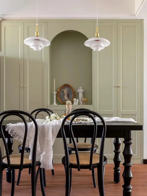 French-Inspired Solid Wood Dining Table — product image 1