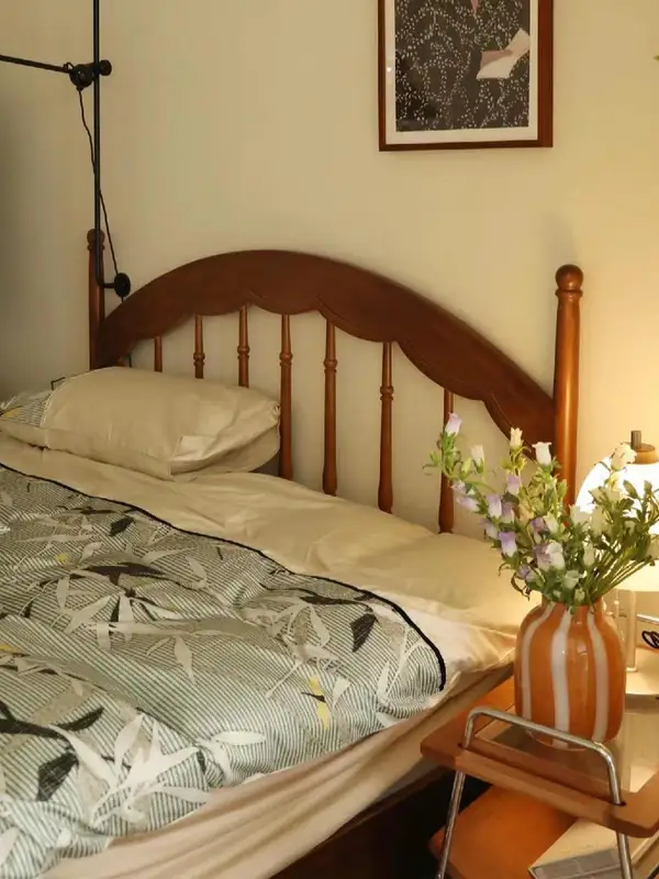 French-Inspired Solid Wood Bed — product image 2