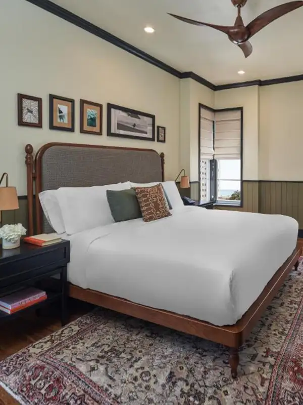 French-Inspired Solid Wood Bed — product image 1