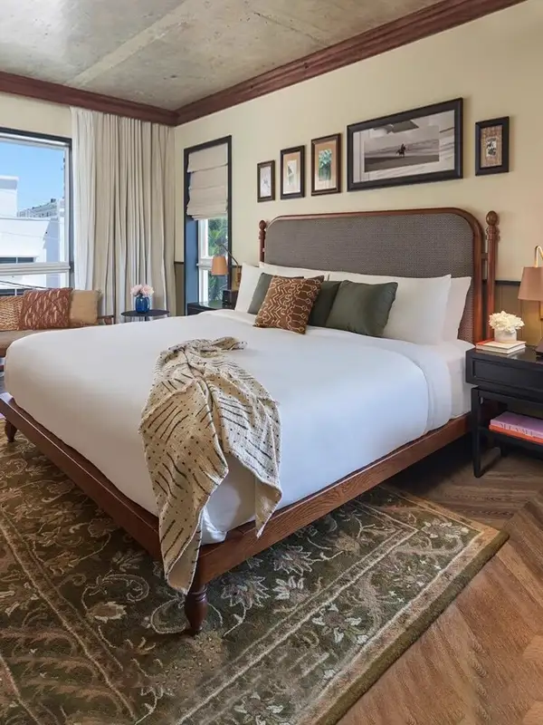 French-Inspired Solid Wood Bed — product image 3