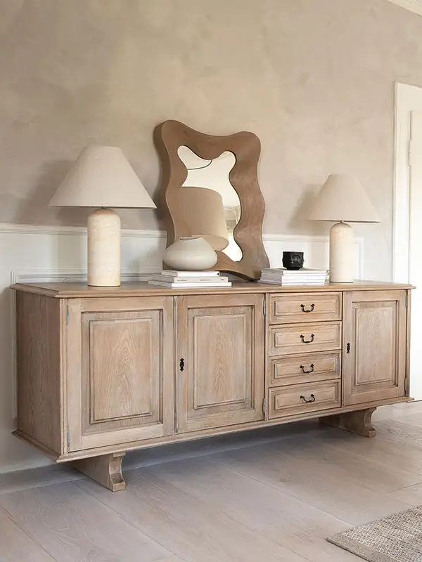 French-Inspired Solid Wood Storage Storage Cabinet — product image 3