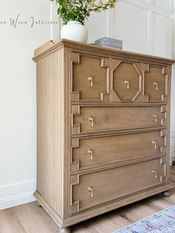 French-Inspired Solid Wood Storage Chest of Drawers — product image 2
