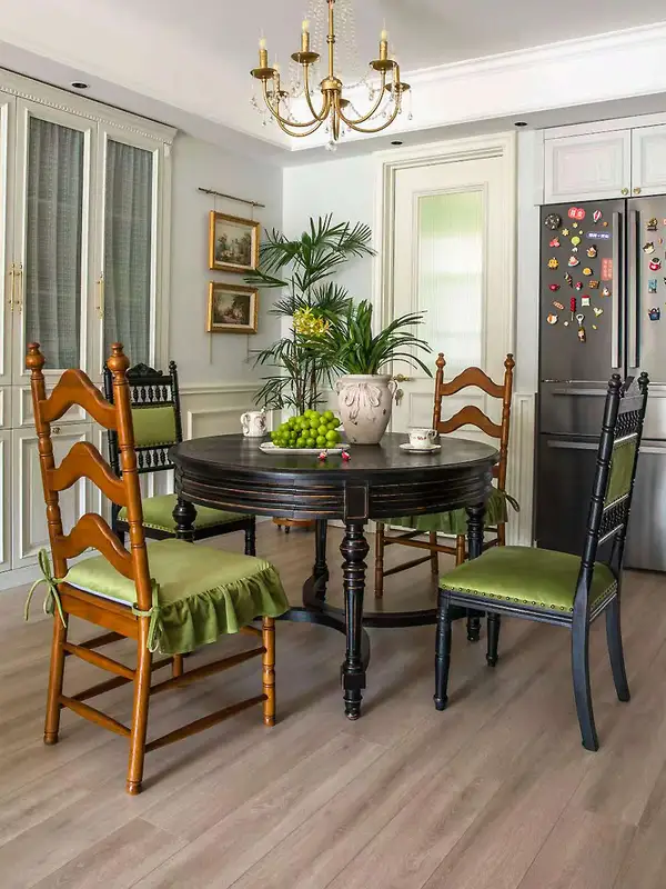 French-Inspired Solid Wood Carved Dining Chair — product image 3