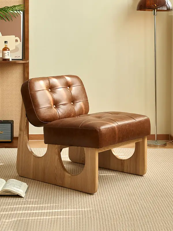 Vintage-Inspired Upholstered Lounge Chair — product image 1
