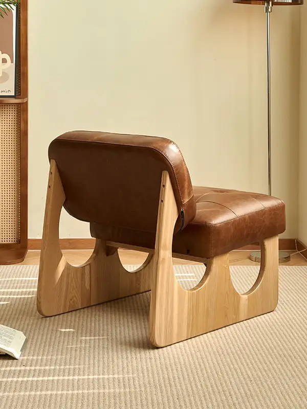 Vintage-Inspired Upholstered Lounge Chair — product image 3