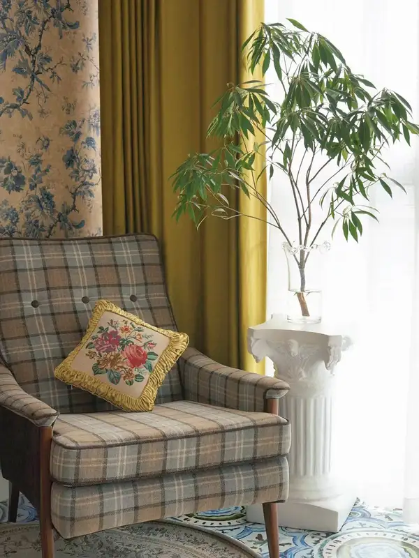 American-Style Mixed-Material Upholstered Lounge Chair — product image 3