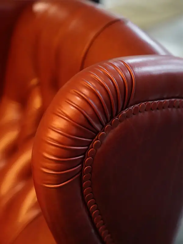 Vintage-Inspired Upholstered Lounge Chair — product image 3