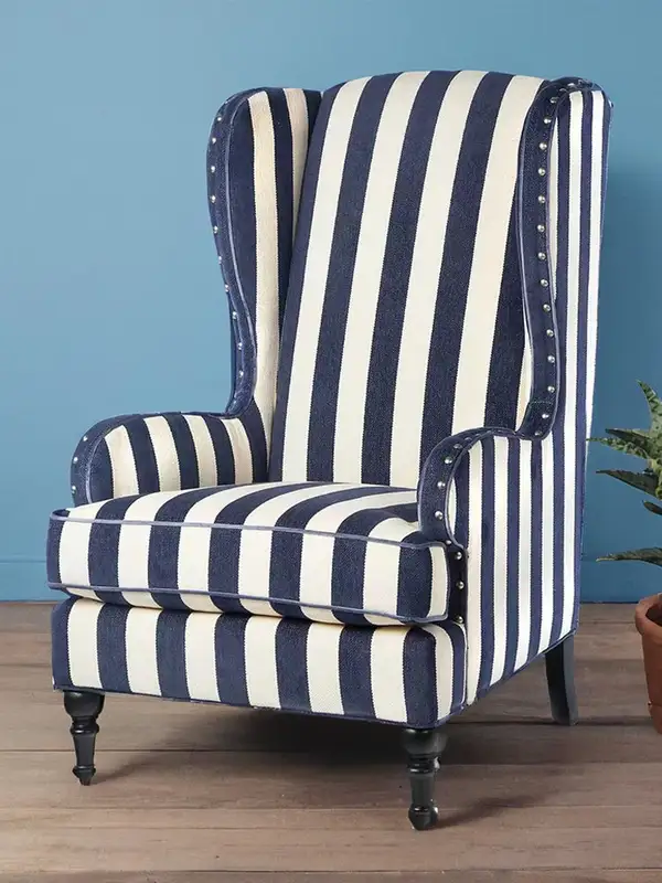 French-Inspired Upholstered Lounge Chair — product image 3