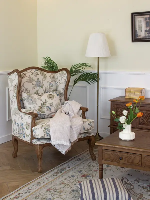 American-Style Mixed-Material Sofa — product image 1