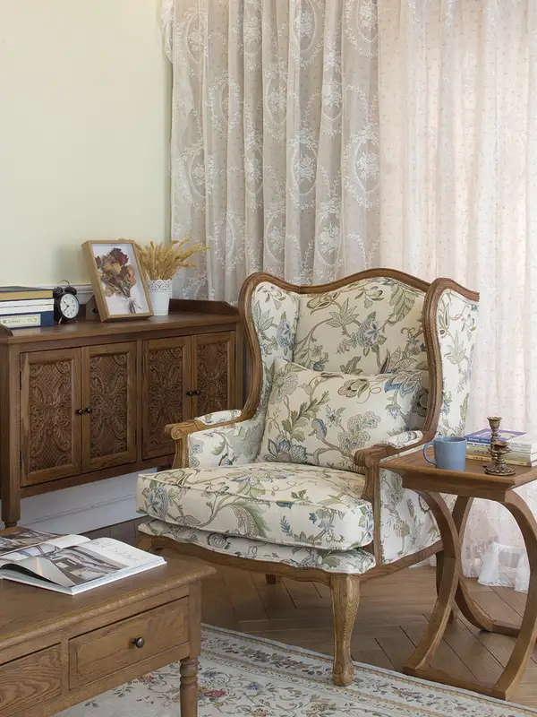 American-Style Mixed-Material Sofa — product image 2