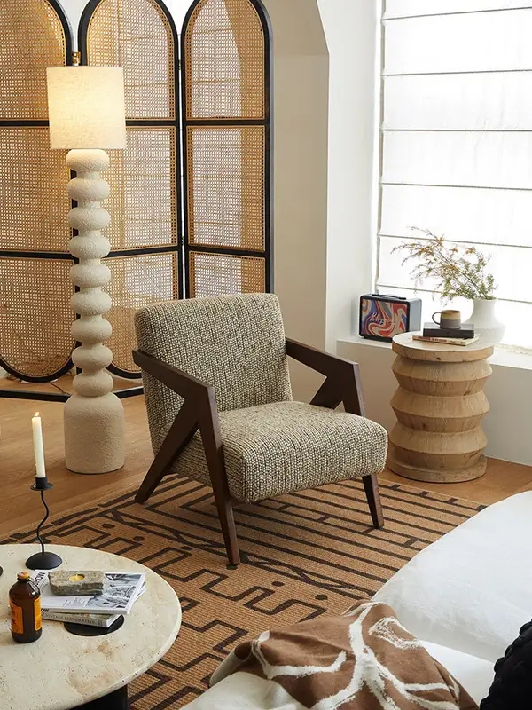 Vintage-Inspired Upholstered Sofa — product image 1