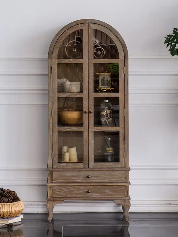 French-Inspired Solid Wood Storage Sideboard — product image 1