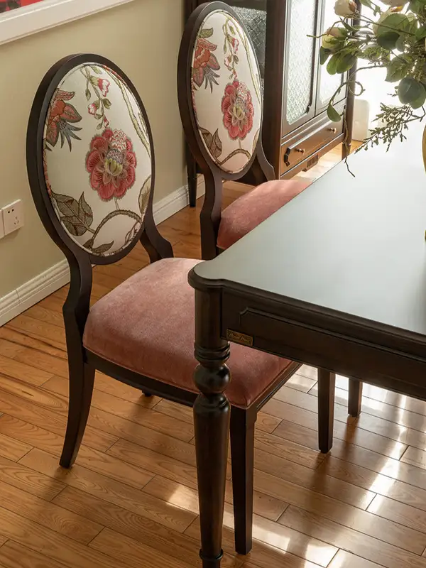 French-Inspired Solid Wood Dining Chair — product image 2