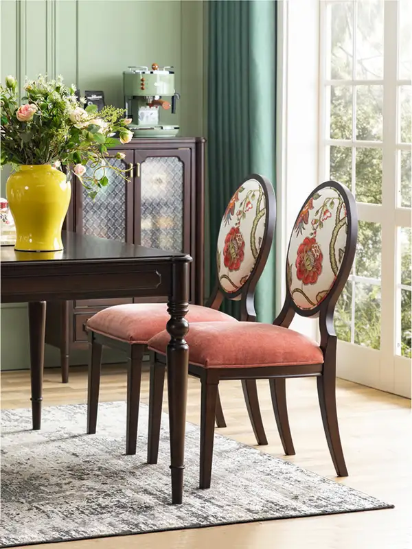 French-Inspired Solid Wood Dining Chair — product image 3