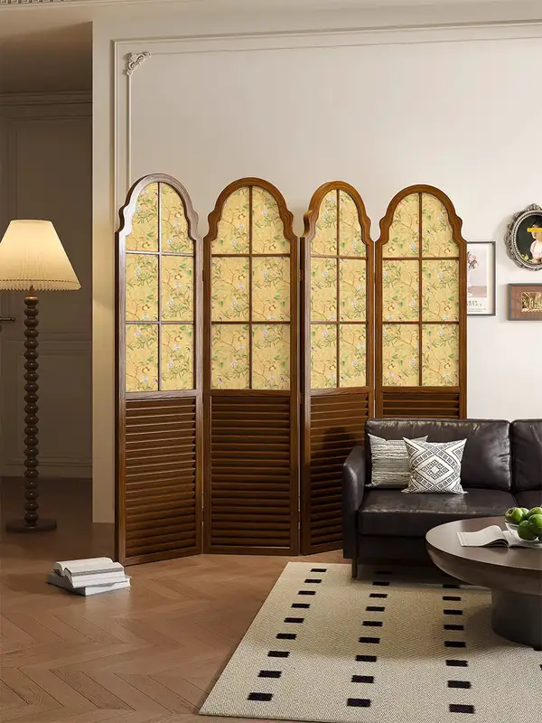 French-Inspired Mixed-Material Room Divider — product image 1