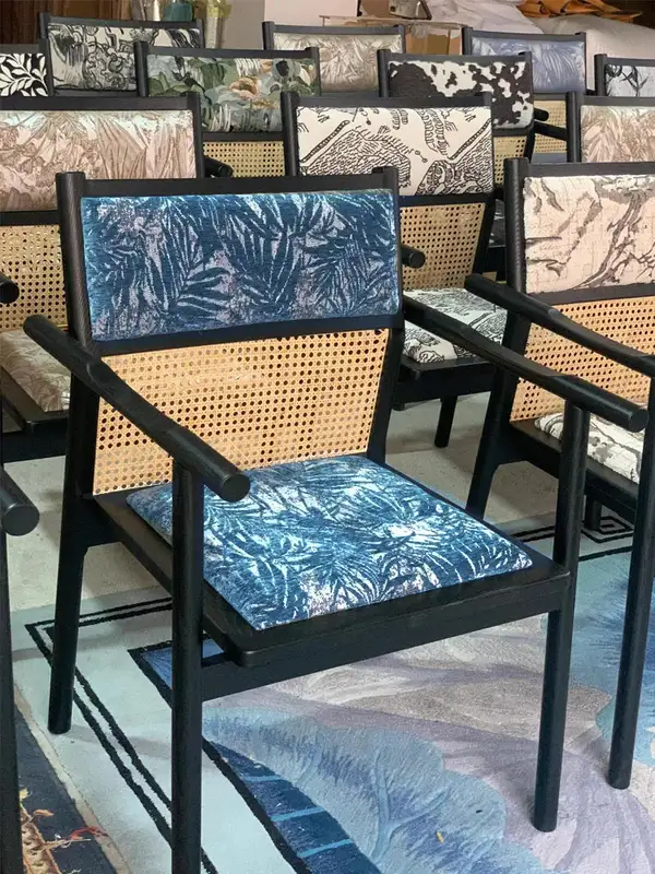 Vintage-Inspired Mixed-Material Lounge Chair — product image 3