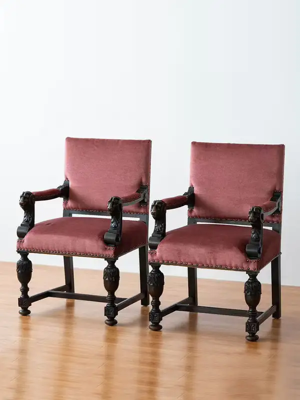 Vintage-Inspired Upholstered Lounge Chair — product image 3