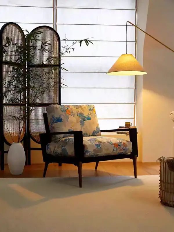 French-Inspired Mixed-Material Sofa — product image 1