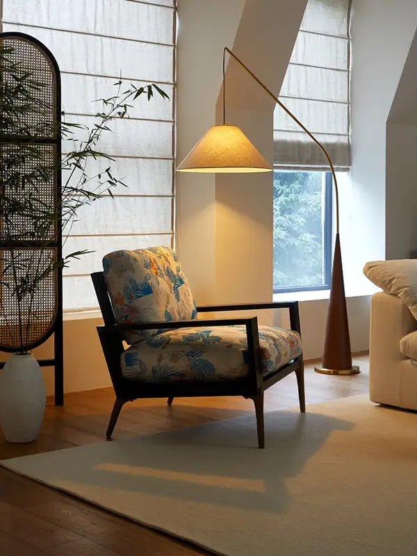 French-Inspired Mixed-Material Sofa — product image 2