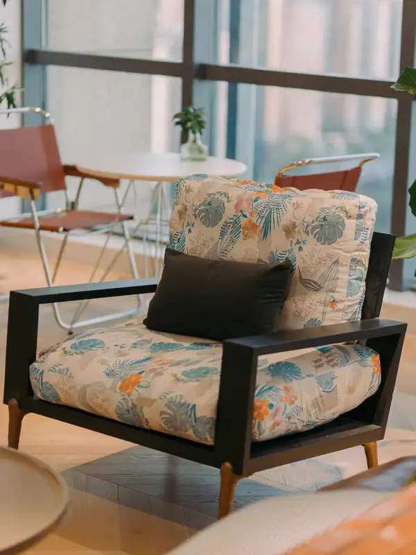 French-Inspired Mixed-Material Sofa — product image 3