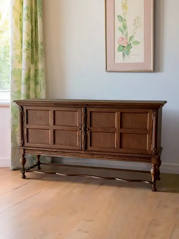 French-Inspired Solid Wood Storage Sideboard — product image 1