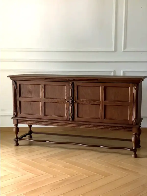 French-Inspired Solid Wood Storage Sideboard — product image 2