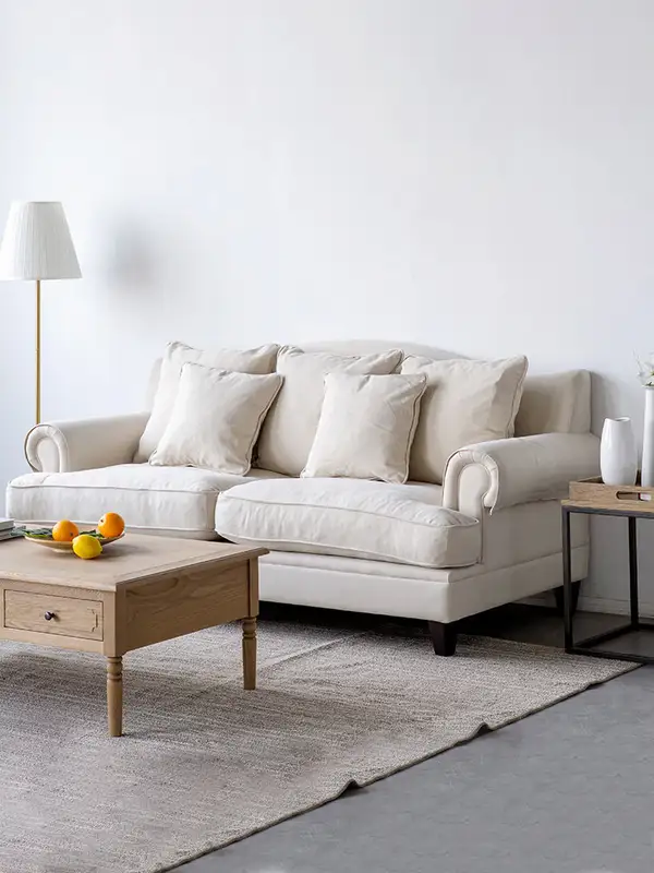 American-Style Mixed-Material Sofa — product image 1