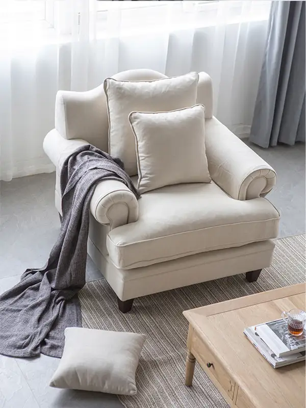 American-Style Mixed-Material Sofa — product image 2