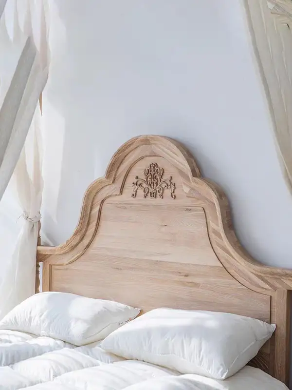 French-Inspired Solid Wood Bed — product image 3